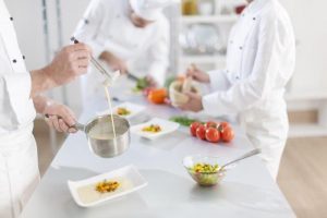 Food Preparation by culinary chef