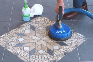 cleaning tile and group with pattern